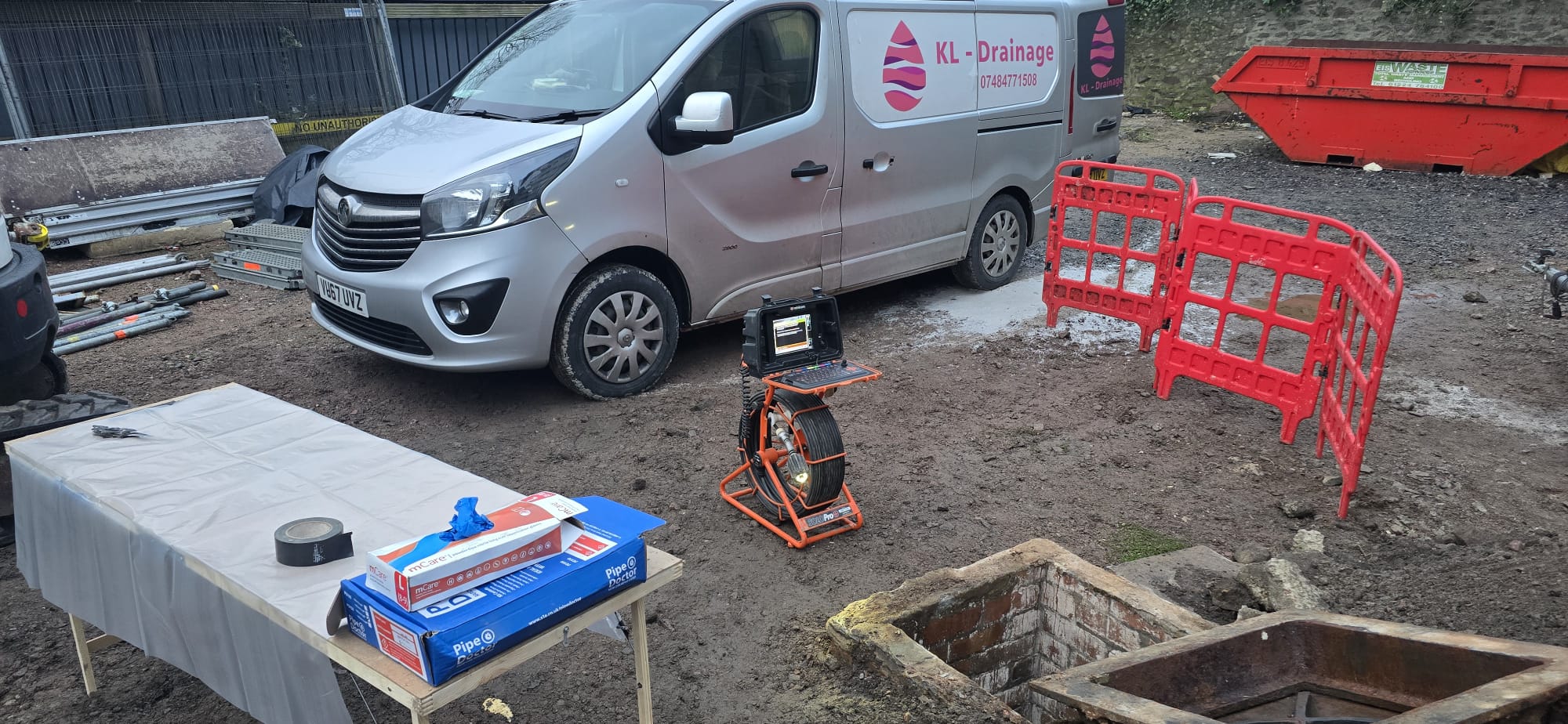 Patch matting measured and cut for the repair